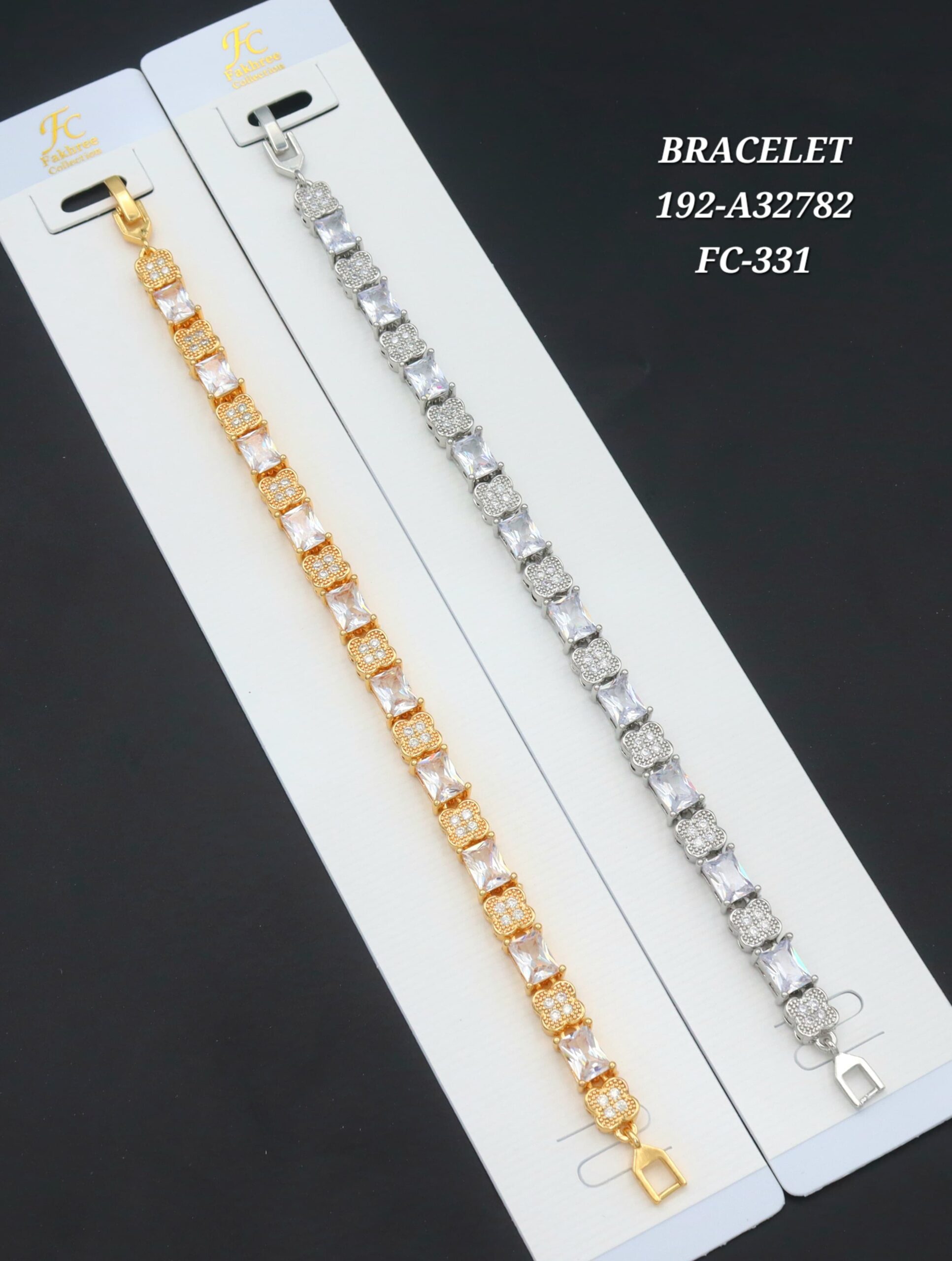 Lawina Collection Green Stone Bracelet – Luxury Gold & Silver Plated Fashion Jewelry for Women - Image 3