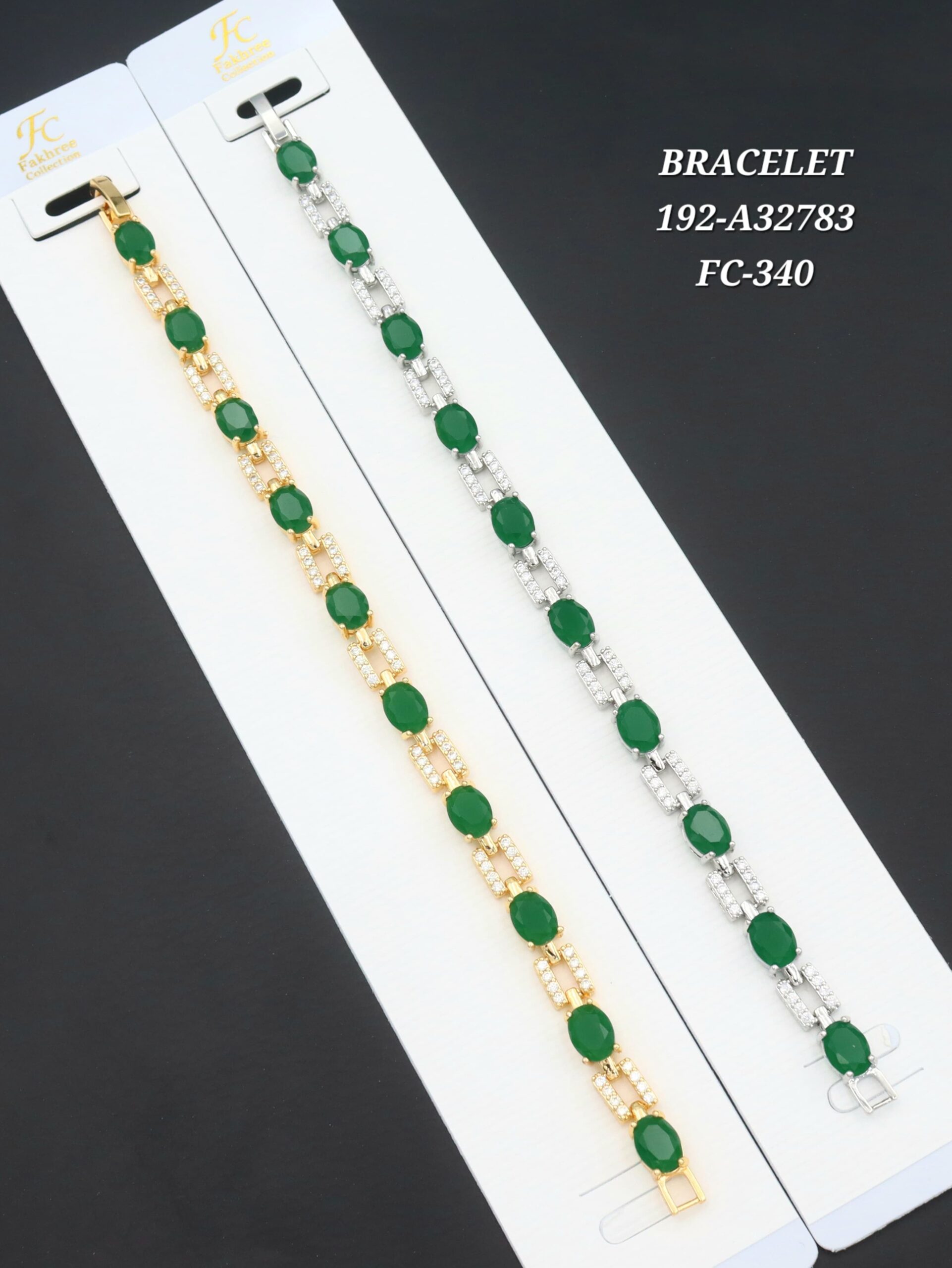 Lawina Collection Green Stone Bracelet – Luxury Gold & Silver Plated Fashion Jewelry for Women - Image 5