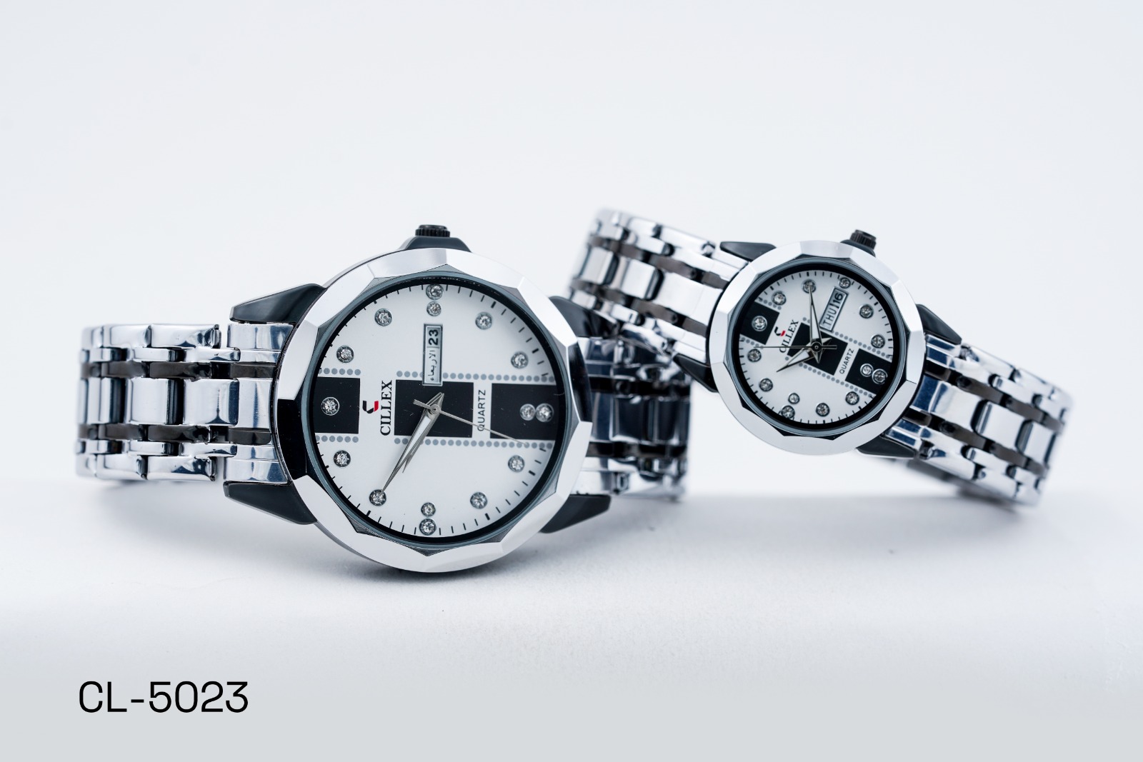 couple watches uae, men and women watch set, cillex watches, gold silver couple watch, couple gift watches, fashion watches in uae, luxury couple watch set, quartz watch gift set, stainless steel watch for men and women, cillex cl-5021